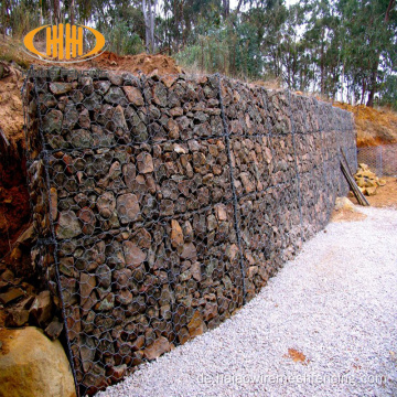 Gabion -Stützmauern, Gabion -Steinmauer